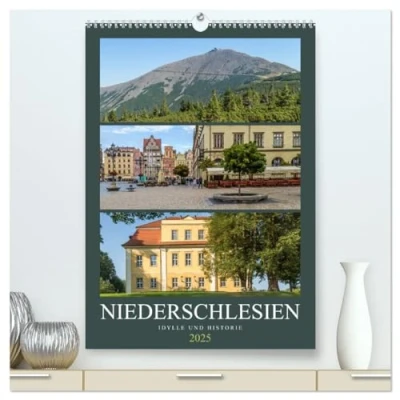 Abbildung von NIEDERSCHLESIEN Idylle und Historie (hochwertiger Premium Wandkalender 2025 DIN A2 hoch), Kunstdruck in Hochglanz