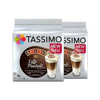 Abbildung von Tassimo Latte Macchiato Baileys, Kaffeespezialität Kapseln, 8 Getränke, 1 x 264 g