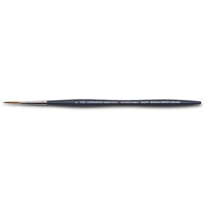 Abbildung von Winsor &amp; Newton 5011302 Professional Aquarellpinsel, Malpinsel für Aquarellfarben mit synthetischen Fasern, ergonomischer Griff, langlebig formstabil, kurze Stiel Takelagepinsel Nr. 2