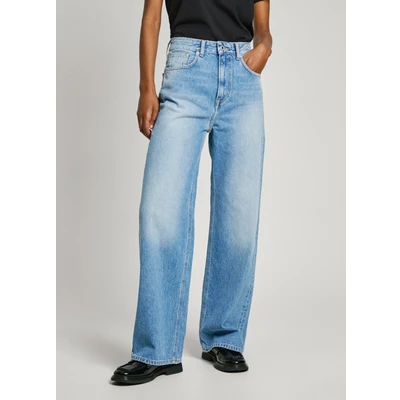 Abbildung von Pepe Jeans UHW LEXA Flared Jeans, Damen, Größe: 25x32, Med blue rigid denim