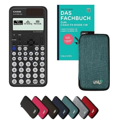 Abbildung von CALCUSO Standardpaket Türkis mit Taschenrechner Casio FX 810DE CW ClassWiz
