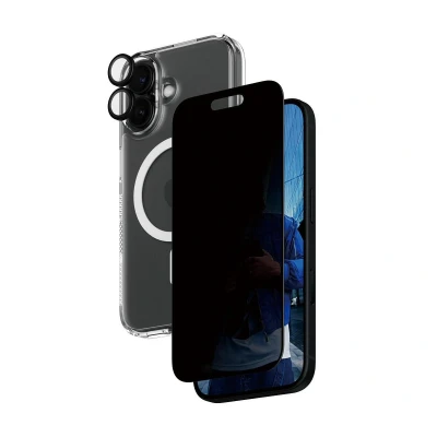 Abbildung von 0 PanzerGlass® 3 in 1 Privacy Protection Schutzset für iPhone 16
