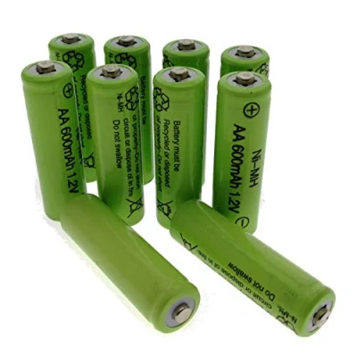 Abbildung von TRANGO Akku, 1010 AA 10er Pack Akku NI MH 600mAh 1.2 V für Solar Lampen Leuchten wiederaufladbar