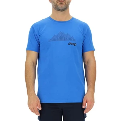Abbildung von JEEP O102739 Q028 J Herren T Shirt Mountains Großer Aufdruck J23S Pacific Blue/Black S