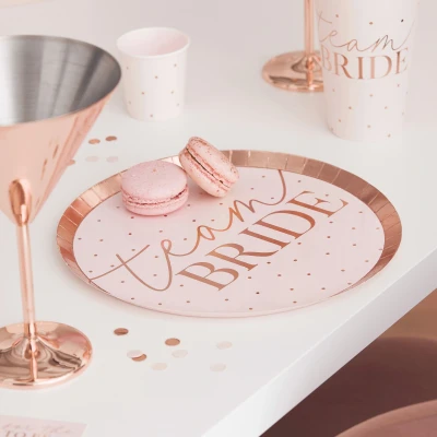 Abbildung von Teller Team Bride Roségold 25cm 8 Stück