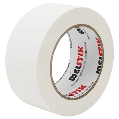 Abbildung von WELSTIK klebeband weiß Gewebebänder 50MM * 30,2M Gaffaband Mattes Stoffband,