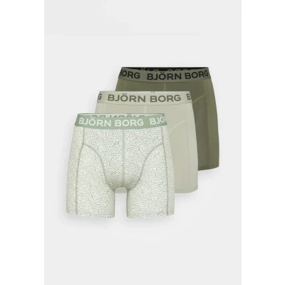 Abbildung von Björn Borg 3 PACK Panties, Herren, Größe: Large, Green/white/olive