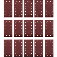 Abbildung von Original Einhell 15 tlg. Schleifpapier Set (Schwingschleifer Zubehör, 15x Schleifpapier, 115 x 230 mm, Körnung je 5x 40, 80, 120, Kletthaftung)