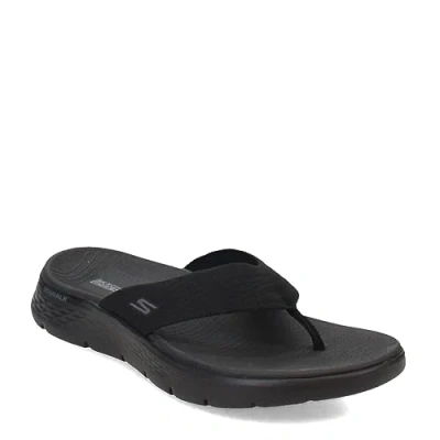 Abbildung von Skechers Damen Go Walk Flex Sandal Splendor Flipflop, Schwarz/Schwarz, 39 EU