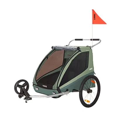 Abbildung von Thule Coaster XT Fahrradanhänger inkl. Schiebeausstattung, Basil Green