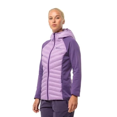 Abbildung von Jack Wolfskin Routeburn PRO Hybrid Winterjacke, Damen, Größe: XL, Velvet