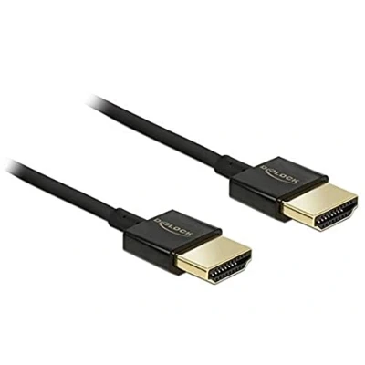 Abbildung von DeLock Kabel HDMI A Stecker High Speed with Ethernet 3D 4K 2,0 m Premium Slim
