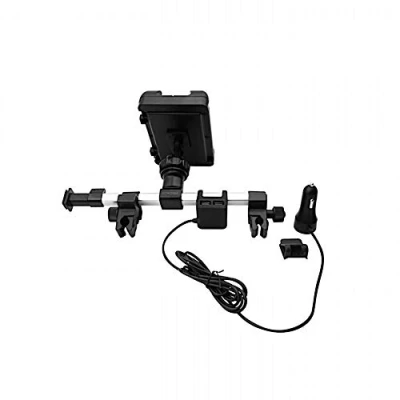 Abbildung von Macally HRMOUNTPRO4UAC, Kopfstützen Autohalterung mit USB Ladegerät für alle iPad &amp; Tablet PCs bis 25 cm Breite, kompatibel zu 12,9&quot; Proq