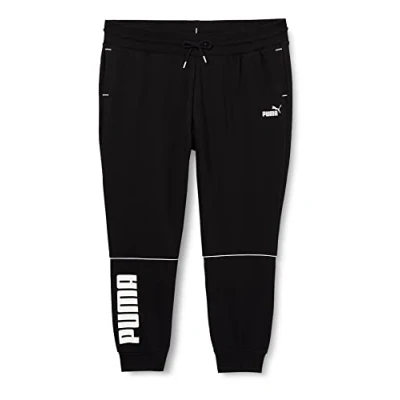 Abbildung von PUMA Damen Power Colorblock High Waist Pants FL Cl Plus Strickhose, Schwarz, XL