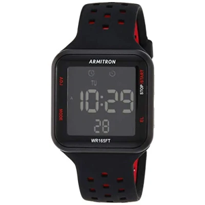 Abbildung von Armitron Sport Unisex Digital Chronograph Silikonarmbanduhr, 40/8417