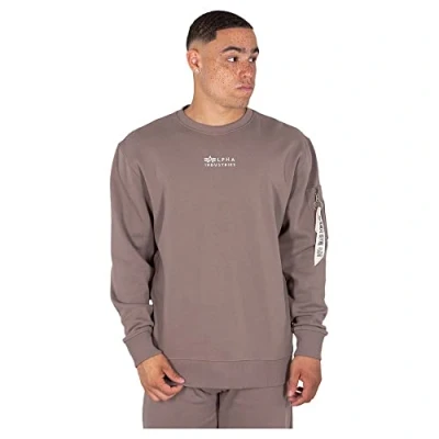 Abbildung von Alpha Industries Organics EMB Sweater Sweatshirt für Herren Organic Brown