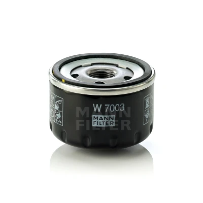 Abbildung von MANN FILTER W 7003 Ölfilter M 20 X 1.5 mit einem Rücklaufsperrventil Anschraubfilter FIAT: BRAVO 2, Stilo Multi Wagon, 500 Schrägheck