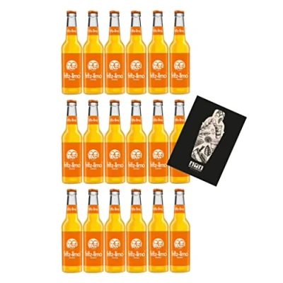 Abbildung von Fritz Limo Orange 18er Set Orangen Limonade 18x 0,33L inkl. Pfand MEHRWEG mit Mixcompany Grußkarte