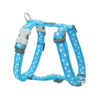Abbildung von Red Dingo Nylon Hundegeschirr, Sterne, türkis, XS (DH ST TQ 12)