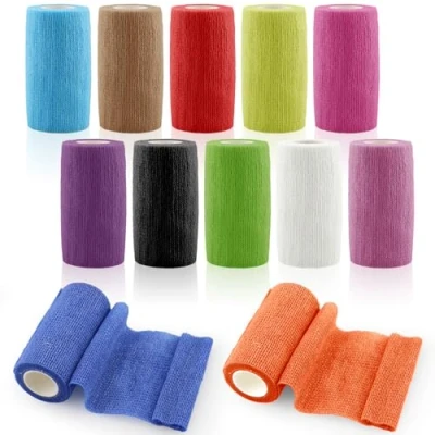 Abbildung von Zosenyer Selbstklebender Verband, 12 Rollen x 10cm 4.5m Selbsthaftende Bandage für Erste Hilfe, Elastische Binde Kohäsiver Verband Handgelenk, Knöchel, Vet Wrap, Pet