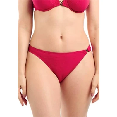 Abbildung von Sans Complexe Damen Glamourous Textured, tiefer sitzender Badeanzug, Kirschrot, 32/34