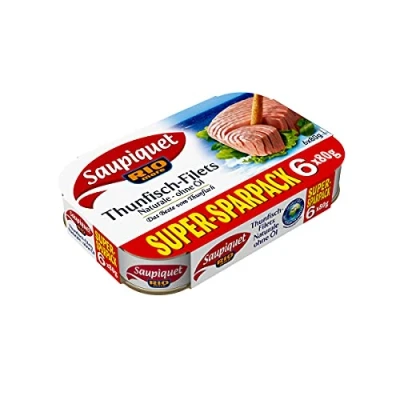 Abbildung von Saupiquet Thunfisch Filets naturale ohne Öl im eigenen Saft 6x80g