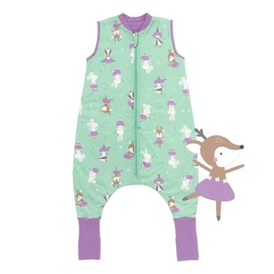 Abbildung von schlummersack Schlafsack mit Füßen Sommer 1 Tog 90 cm dünn Ballerina Kinder Beinen und verlängerten Bündchen für eine Körpergröße 100cm