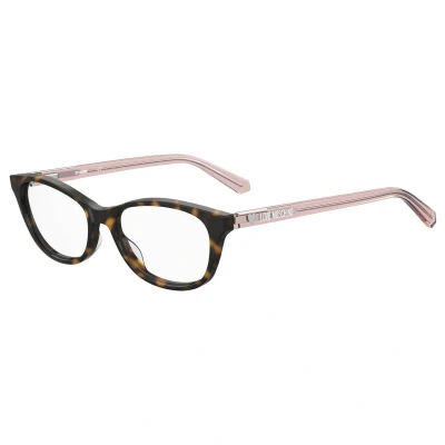 Abbildung von Moschino Junior MOL544/TN 086 Optische Fassungen Acetat Havanna Rund