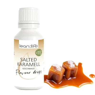 Abbildung von Lean:Life Flavour Drops 30 ml Salted Karamell Aroma Tropfen für Lebensmittel zuckerfrei und kalorienarm