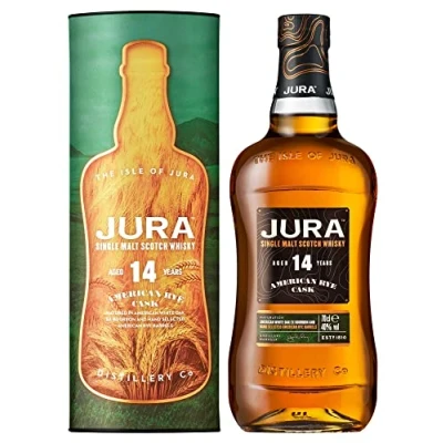Abbildung von Jura 14 Years Old American Rye Cask Single Malt Scotch Whisky 40% Vol. 0,7l in Geschenkbox