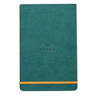 Abbildung von Rhodia 194356C Notizbuch Webnotepad 9x14 cm, 96 Blatt abtrennbar liniert 90 g, 1 Stück, Pfaugrün