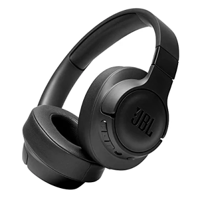 Abbildung von JBL Tune 710BT Wireless Over Ear Bluetooth Kopfhörer mit Mikrofon, 50H Akku, Freisprecheinrichtung, tragbar (schwarz), Medium