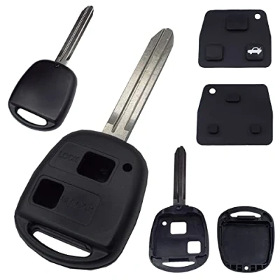 Abbildung von KONIKON Autoschlüssel Gehäuse TOY43 Rohling passend für Toyota Aygo Corolla RAV4 Yaris + Tastenfeld Neu
