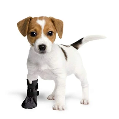 Abbildung von Grande Finale postoperativer Schutz, Schutz und Wiederherstellungs Socken, atmungsaktiv, für Hunde, Katzen, 100% Softshell (2(S)5cm (2,0 Zoll) H9 cm, schwarz)