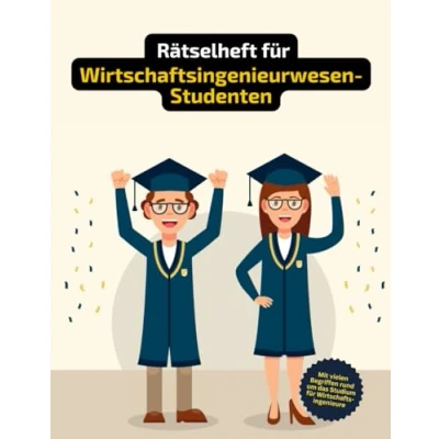 Abbildung von Rätselheft für Wirtschaftsingenieurwesen Studenten mit vielen Fachbegriffen aus der Wirtschaft.: Tolles Geschenk ... und Knobelei in einem Kreuzworträtselheft.