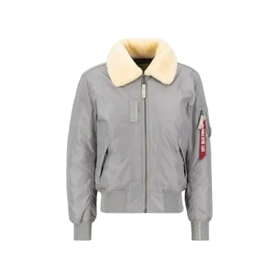 Abbildung von Alpha Industries Herren Injector III Fliegerjacke, Silver, XXL