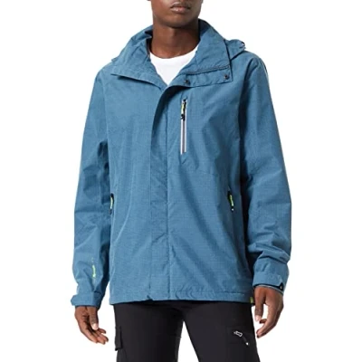 Abbildung von Killtec Herren Carleb Funktionsjacke Mit Abzippbarer Kapuze, stahlblau, L