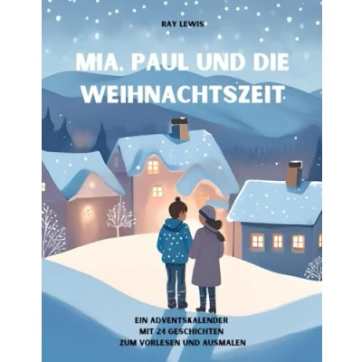Abbildung von Mia, Paul und die Weihnachtszeit: Ein Adventskalender mit 24 Geschichten zum Vorlesen Ausmalen