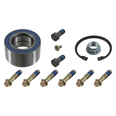 Abbildung von FEBI BILSTEIN 08221 Radlagersatz Hinterachse links, rechts mit Achsmutter Schrauben, Sicherungsring 88 Schrägkugellager