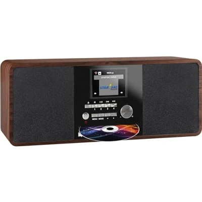 Abbildung von Imperial 22 235 00 Dabman i200 Internet /DAB+ Radio mit CD Player (Stereo Sound, UKW, WLAN, Aux In, Line Out, Kopfhörer Ausgang, Inklusiv Netzteil) braun