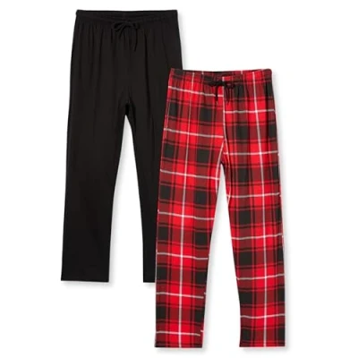 Abbildung von FM London (2er Pack) Pyjama für Herren Leichte Pyjamahose, Loungewear und Nachtwäsche Reich an Baumwolle, bequeme Passform PJs