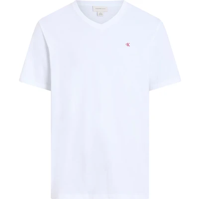 Abbildung von Calvin Klein Jeans T Shirt &quot;SS SMOOTH CTTN SOLID VNECK TEE&quot;, mit Logostickerei