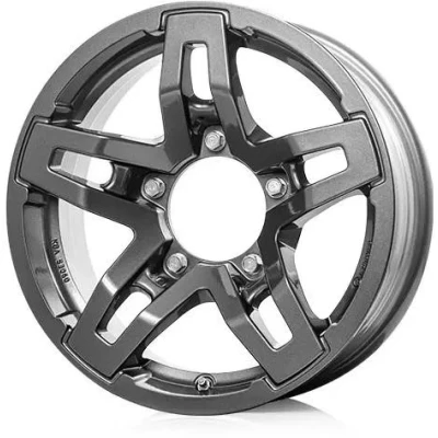 Abbildung von RC Design 5 loch 15Zoll 139mm Alufelge RC33X titan metallic lackiert 0620072817 Felge