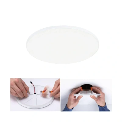 Abbildung von Paulmann 79952 LED Panel Einbaupanel Veluna VariFit Edge 200mm rund dimmbar Tageslichtweiß Weiß Kunststoff Beleuchtungssystem 4000 K