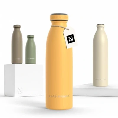 Abbildung von LARS NYSØM Isolierflasche Ren, BPA Freie Thermosflasche 350ml 500ml 750ml 1l 1,5l