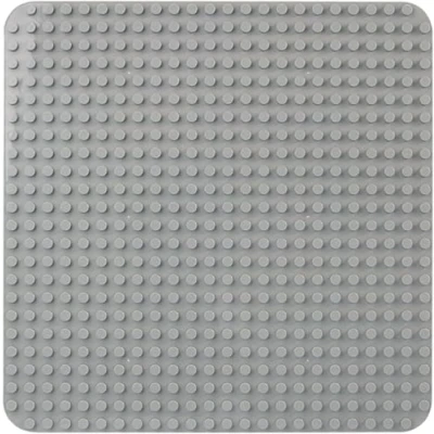 Abbildung von Große Bauplatte Kompatibel mit Lego DUPLO Platten, Classic Grundplatte für Sets,38 * 38cm Platten Set Kreatives Vorschulspielzeug,Grau