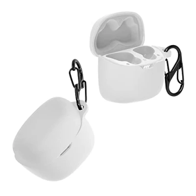 Abbildung von kwmobile Hülle kompatibel mit JBL Tune Flex Kopfhörer Case TPU Silikon Cover Schutzhülle in Weiß
