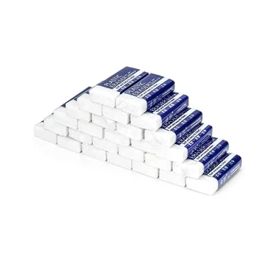 Abbildung von QWORK® 40er Set 2B Radiergummi, Weich Kunststoff Radierer für den Universellen Einsatz im Schulen und Büros, Skizzen, Gemälden, Bildenden Künsten