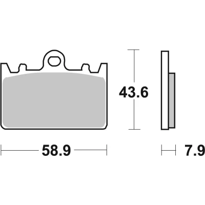 Abbildung von TRW Organic Allround MCB643 Bremsbelagsatz