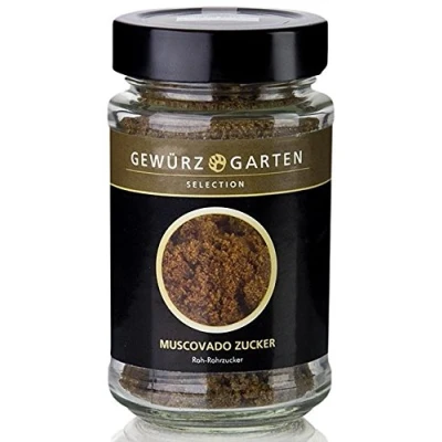 Abbildung von Gewürzgarten Selection Muscovado Zucker, Roh Rohrzucker mit Karamell &amp; Malznoten, 160g